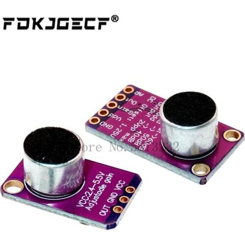 MAX9814 Microphone AGC Amplifier Board Sound sensor Module Auto Gain Control Attack for Arduino MAX4466 PCB Board Diy Kit