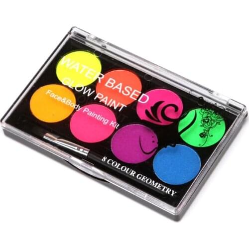 1 Box Drawing Pigment Water-Soluble Non Toxic Body Paint Makeup Painting Kit K3KB
