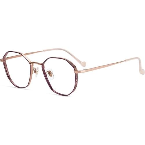 New round frame retro nearsighted frame pure titanium glasses ultra-light nearsighted frame
