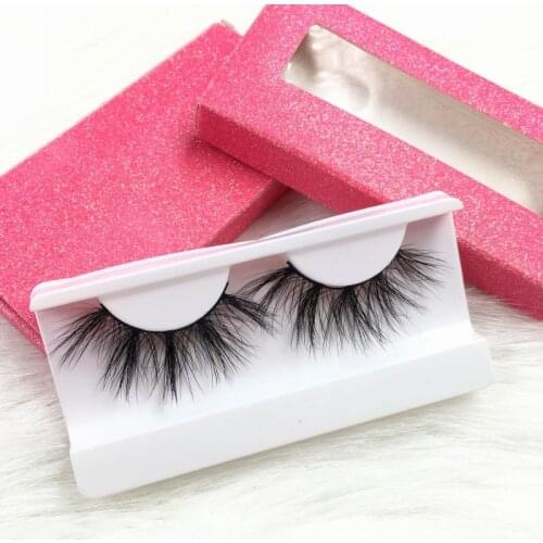 Wholesale Eye Lashes 25mm 5D Real Mink Eyelash Glitter Lash Packaging