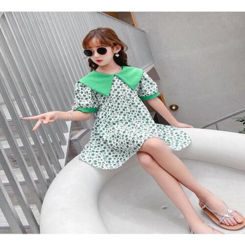 Baby girls dress summer 2021 new big childrens net red foreign little girl dress summer children princess dress girls clothes