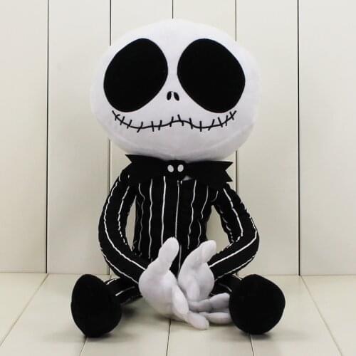 66cm Jack Plush Cartoon Doll toy great movie The Nightmare Before Christmas Jack stuffed soft for Christmas gift
