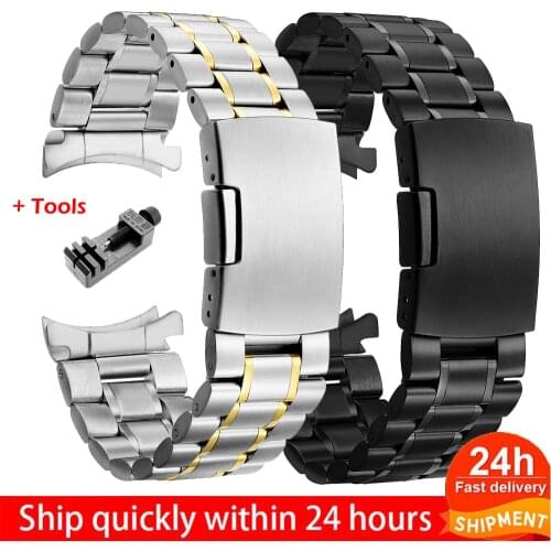 20MM 22MM Watch Strap for Samsung Galaxy 46 42MM Gear S3 Classic Frontier Watch Band Stainless Steel for Amazgit Wrist Bracelet
