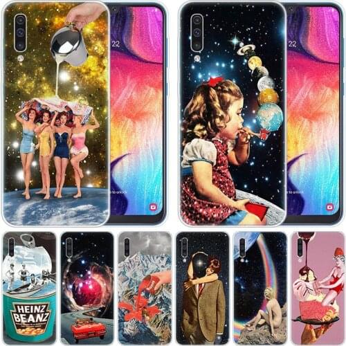 Luxury Soft Silicone Case Trippy Art aesthetic for Samsung Galaxy A50 A70 A80 A40 A30 A20 A10 A20E A2 CORE A9 A8 A7 A6 Plus 2018
