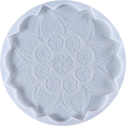 Silicone Jewelry Tray Epoxy Resin Casting Mould Glass Teapot Mat Tray Mold Jewelry Making Mold Home Decoration AXYD