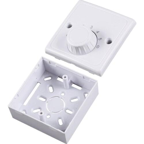 Y98B 220V Universal Adjustment Ceiling Fan Speed Control Switch Wall Button Dimmer Switch Five Gears Fan Speed Adjuster