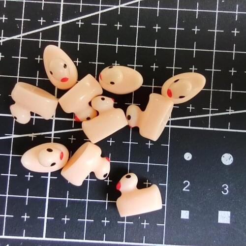 1pcs/lot resin solid light pink duck cartoon 11mm fairy garden gnome moss terrarium decor crafts bonsai home DIY A112-16