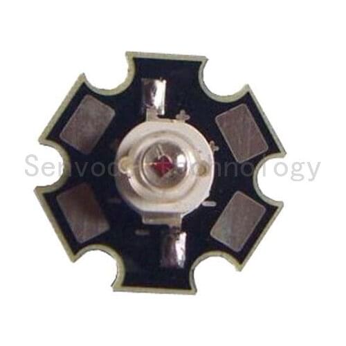 20X Red light emitting diodes 1W high power led light beads with 20mm aluminium PCB free shipping