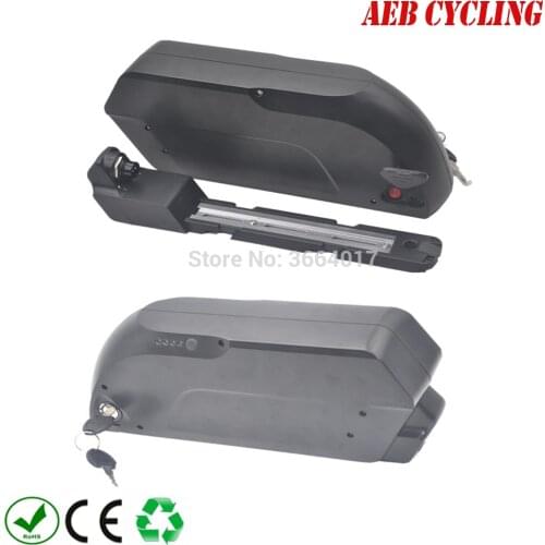 Free shipping Tiger shark down tube ebike battery case 65 Pcs 18650 cells ebike battery shark case for mountain bike
