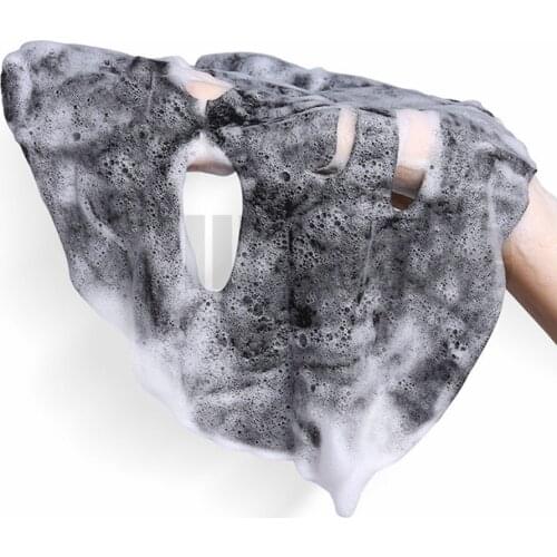 Black Sea Salt Oxygen Bubble Mask Deep Cleansing Water Replenishing Moisturizing Oil Control Shrink Pore Mask Sheet OEM