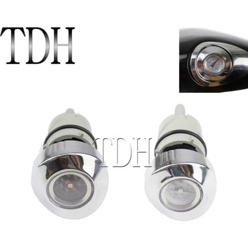 Dipstick Oil Temperature Gauge Flush On Fuel Tank Cap Plug Temp Gauge Sensor for Harley Sportster XL1200 XL883 L N R 48 72 14-20