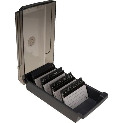 Business Card Holder Organizer File Name Card Storage Box Office Supplies