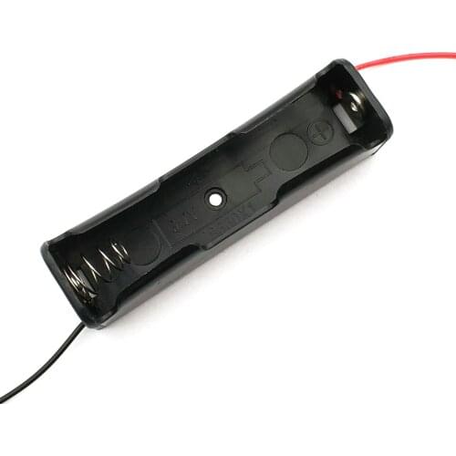 50 PCS Single Slot 18650 Mobile Battery Clip Case Holder with Wire Leads DIY