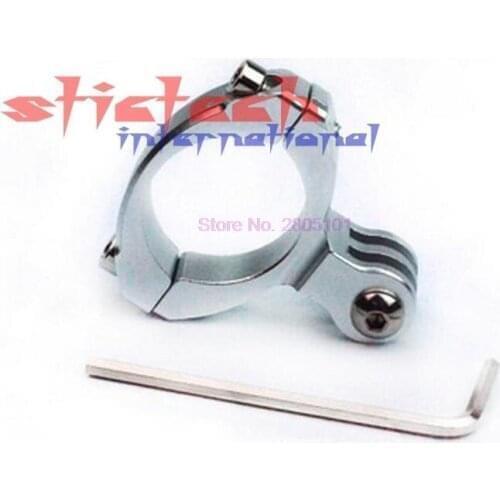 By dhl or ems 100 sets Bicycle Handlebar Bar Clamp Mount Holder Adapter Standard 31.8mm For Gopro Hero 1 2 3 3+ Camera