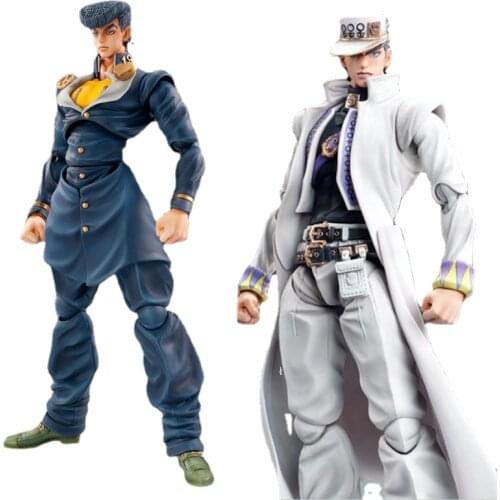 Anime JoJos Bizarre Adventure Diavolo Bruno Bucciarati Giorno Giovanna Leone Abbacchio Kujo Jotaro Movable Action Figure 15cm