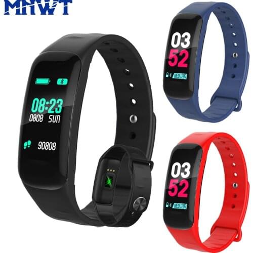 MNWT New Smart Fitness Bracelet Heart Rate Monitor Blood Pressure Fitness Tracker Watch 0.96" OLED Touch Screen Intelligent Band