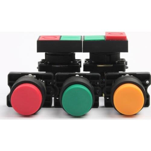 XB2-EL31 XB2-EL42 XB2-EL51 XB2-EL8325 XB2-EL8425 1NC/1NO/1NO1NC single/double push button switch Momentary self-Reset