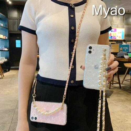 Glossy Conch Marble Case for Samsung galaxy S10 S9 S8 Plus S20 fe Note 8 9 10 20 Ultra M31 M51 M30S A6 Plus A7 J8 2018 J7 Prime