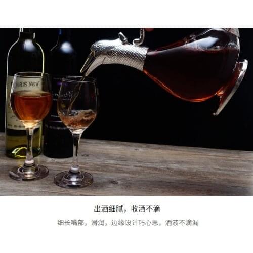 Hotel Home Club Cafe Bar silver glass red wine duck beak pot glass household sober cold kettle