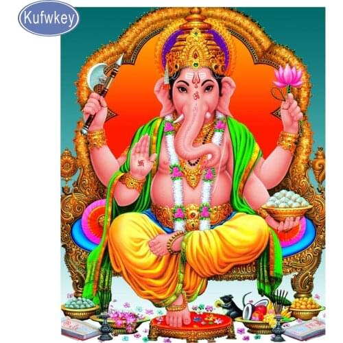 Indian god paintings Diamond Embroidey Full square round handmade Diamond Painting Cross Stitch Diamond Mosaic diamond pictures