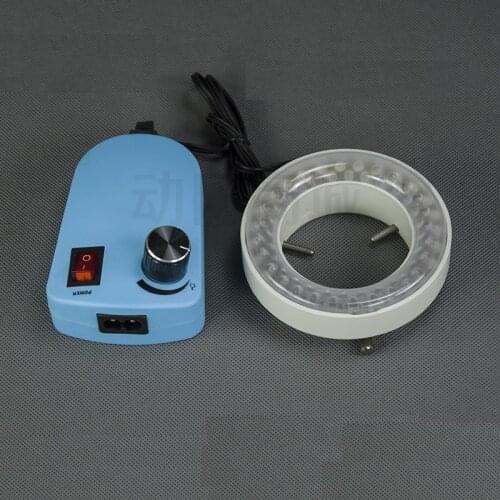 110V-220V Microscope Ring Light Lamp 56/70/80 LED White Light Source Illuminator with Adapter