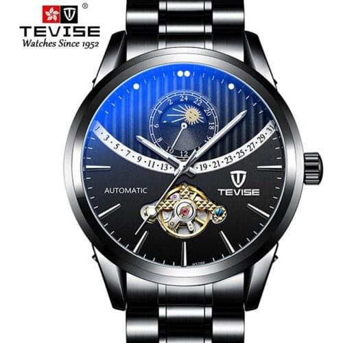 Tevise Mechanical Watches Fashion Luxury Mens Automatic Watch Clock Male Business Waterproof Wristwatch relogio Masculino 2021