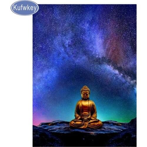 New 2019 Buddha icon DIY 5D Full Drill Diamond Painting Embroidery Cross Stitch Kit Rhinestone Mosaic Home Decor Craft