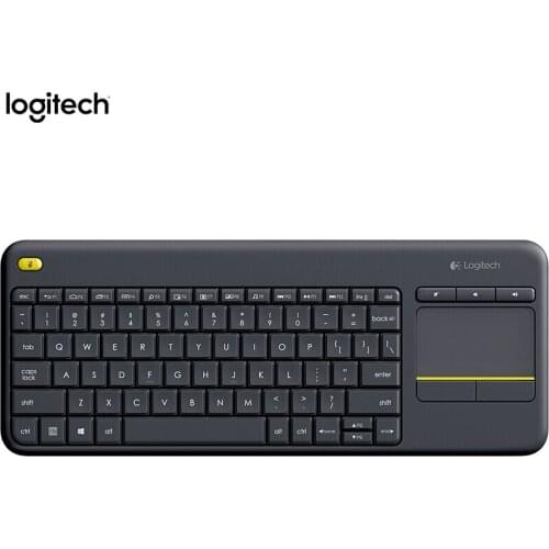 Original Logitech Wireless Touch Keyboard K400 Plus with Built-In Touchpad for Internet-Connected TVs