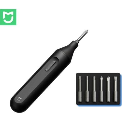 Original Xiaomi Mijia Electric/Manual Screwdriver 1500mah Portable Rechargeable Integrated Screw Driver W/6 S2 Screw Bits