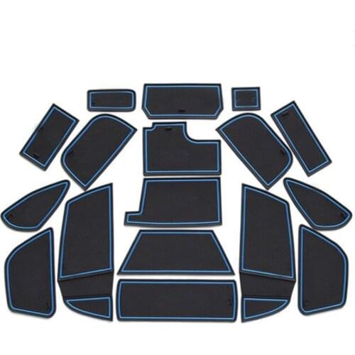 For Ford Focus 2015 2016 2017 anti slip mat Anti-Slip gate slot door pad Interior decoration car-styling acccessories sticky