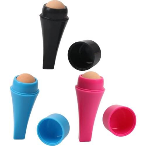 Oil Absorbing Facial Roller Skin Care Oil Control Rolling Stick Ball At-Home Volcanic Face Roller Face Skin Care Tool