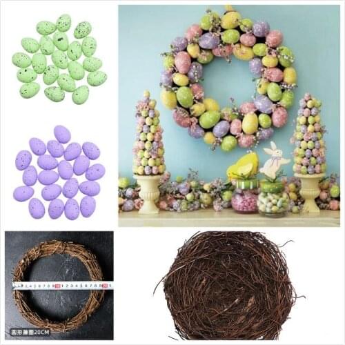 Happy Easter Days Gift Painting Bird Easter Eggs Decorations For Home