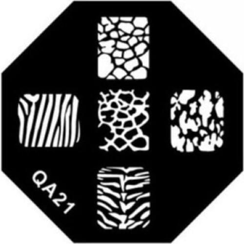 2020 QA series Nail art stamp stamping image template New sexy fashion reusable QA21