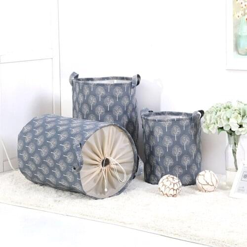 Folding Laundry Basket Cartoon Storage Barrel Standing Toys Clothing Storage Bucket Laundry Organizer Pouch Household organizer