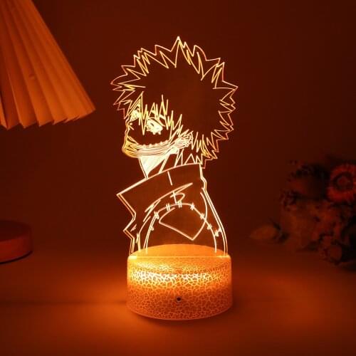 Led Anime Figure Table Lamp Attack On Titan Manga Night Light For Room Decor Indie Cool Kid Child Gifts 3d Illusion Nightlights
