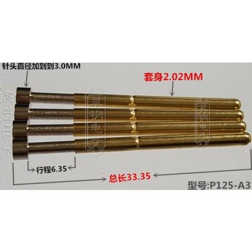 Test Probe 3.0mm Cup Head Concave Cup Head Test Pin P125-a3 Plus Large Spring Pin 33 Long Pin