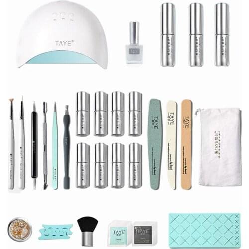 UV Gel Polish Painting Drawing Brushes Nail Kit Multiple Functions Nail Shaping ABS DIY Manicure Decoration Tool Set for Beauty