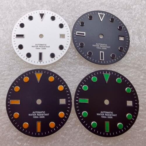 28.5mm water ghost SUB dial literally fits ETA2836 2824 miyota8215 automatic watch movement