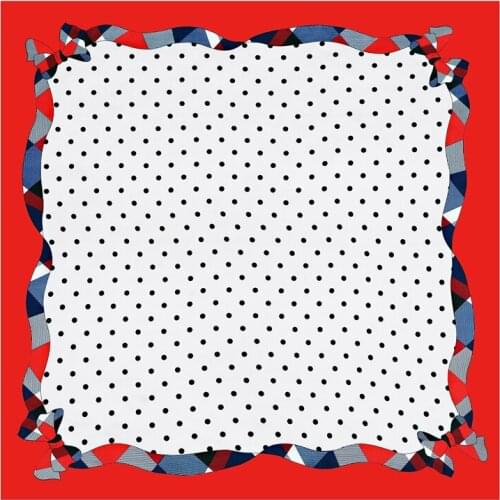 Lady Square Silk Scarf Women Bandana Hair Band Wraps Shawl Scarves Large Head Hijab Headband Female Foulard Neckerchief 2021