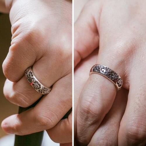 MENGYI Vintage Charming 9 2 5 Color Rose Flower Leaf Vine Design Ring For Women Party Jewelry Valentines Day Gift