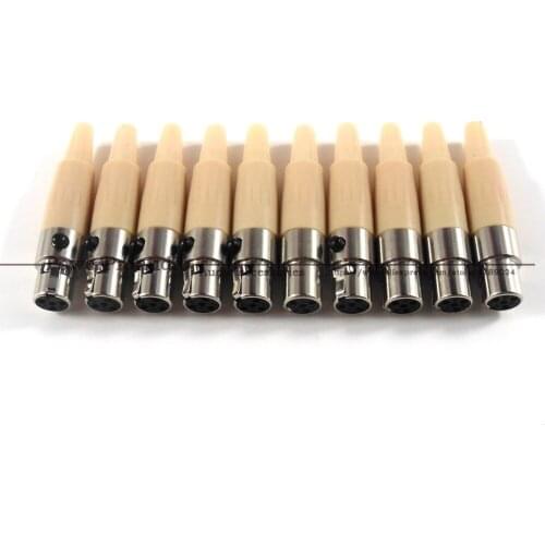 10pcs/lot XLR 4 Pin Male Plug MIC Microphone Audio Cable Connector for Shure