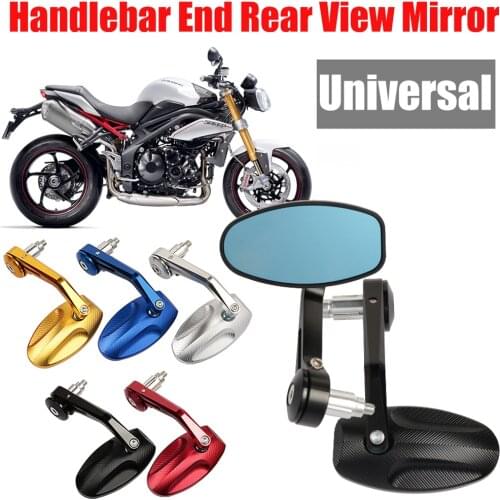2pcs/lot Motorcycle Rearview Mirrors CNC Motorcycle Handlebar Bar End Rearview Side Mirror For Triumph Speed Triple Accessories