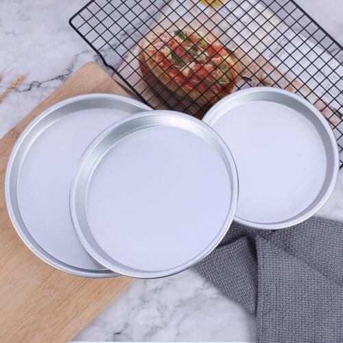 3Pcs/set 7/8/9 Inches Pizza Pan Plate Cake Pan Tray Non-stick Bread Baking Pan Pastry Bakeware Mould Kitchen Tool