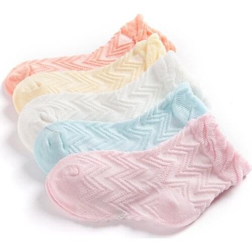 5 Pairs/lot Spring Summer&Autumn Mesh Kids Socks For BabyS Boy Girl 0-8 Years Breathable Sport Socks SK101