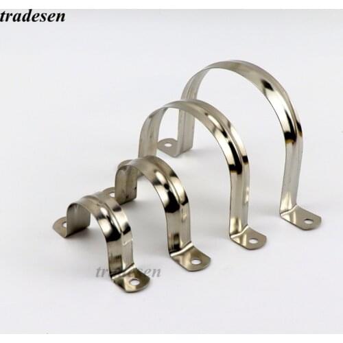 5Pcs 304 Steel Stainless U Type Clamp Wire And Cable Holder Aquarium Fish Tank PVC Pipe Water Supply Tube Support Clamp