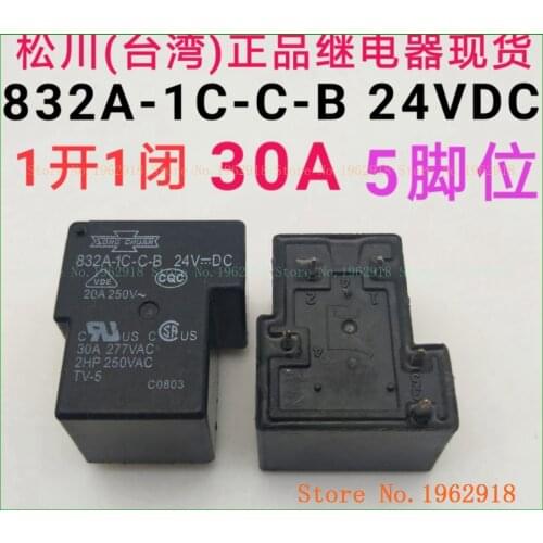 832A-1C-C-B 24VDC 30A 832A-1C-S 24