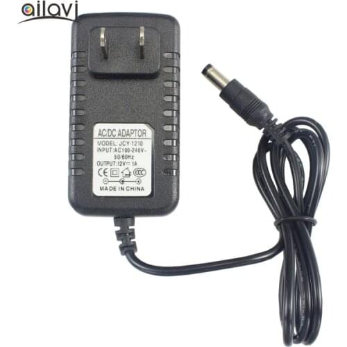 AC 100V-240V Converter Adapter DC 12V 1A Power Supply EU or US Plug 5.5mm x 2.1mm For Strip LED TV Box Switching Power Supply