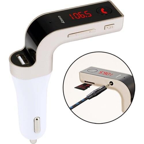 SOONHUA USB Port Car Charger Socket Adapter BT Handsfree Call Car Chargers LED Display For Vehicle Dropshipping New