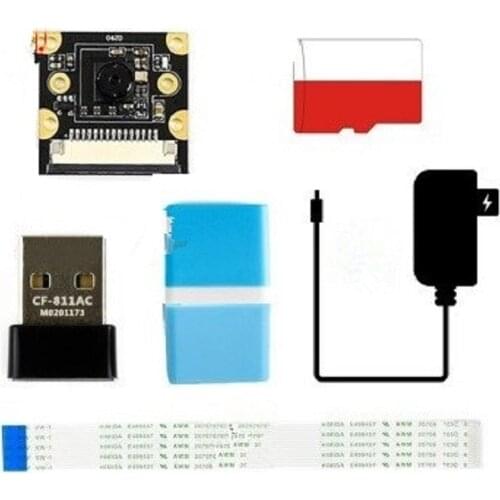 US/EU/UK Power Supply Jetson Nano 2GB Pack (Type B) Kit (Optional) + 8MP Camera + TF Card + USB WiFi For AI Vision Application