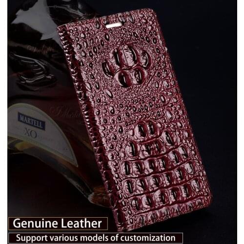 Genuine leather Phone Case For Oneplus 7 pro 7 6 6T 5 5t 7T Pro for One plus 7T 7 Pro case Cowhide Crocodile Head Cover